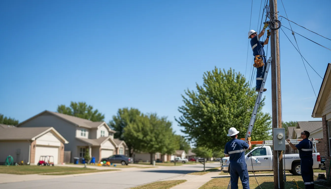 Residential electrician providing installation services in Fowler, IL